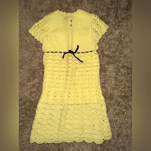 Girls handmade crochet dress 8